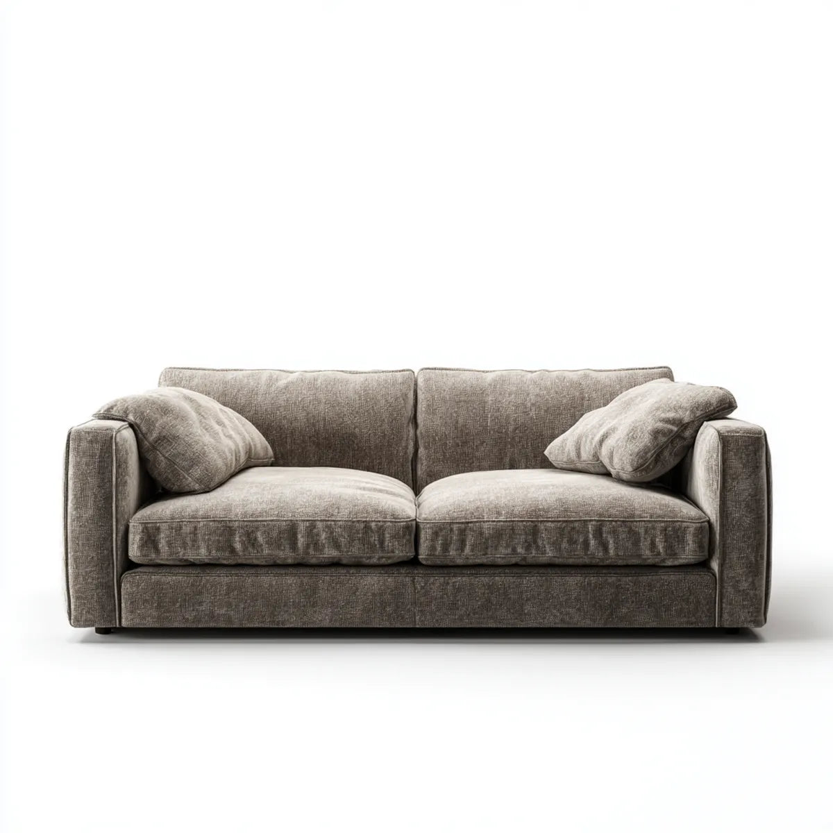 Sofa 2 umieszcza szary golf 180 x 90 x 85 cm w prostokątnym poliestrze
